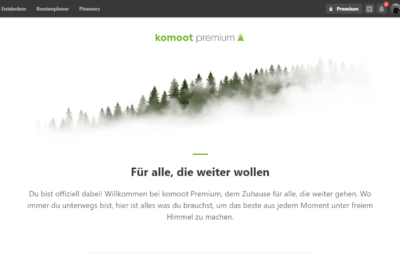 Komoot Premium - für alle, die weiter wollen