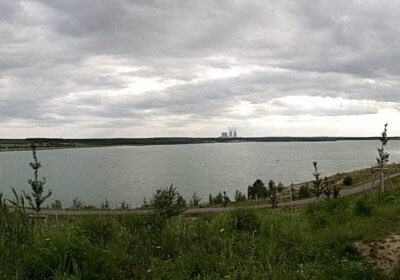 Panorama am Störmthaler See bei der Abendrunde 6